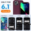 Miracase Designed for iPhone 13 Case, [Soft Anti-Scratch Microfiber Lining], Shockproof Liquid Silicone Rubber Phone Case Cover for 13 6.1 inch, Wine Red