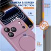 Miracase Magnetic for iPhone 17 Pro Max Case, Compatible with MagSafe, Integrated Silicone Camera Control Cover, 3.0mm Thicken Shockproof Drop Protection Phone Case for 17 ProMax, Blackcurrant