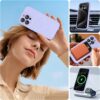 Miracase Magnetic for iPhone 15 Pro Case, [Soft Anti-Scratch Microfiber Lining], Compatible with MagSafe, Liquid Silicone Shockproof Drop Protection Phone Case for 15 Pro, Light Purple