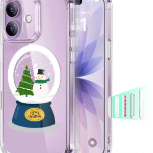 71TX6soLXNL._AC_SL1500_ ESR for iPhone 17 Case, Camera Control Cover, Compatible with MagSafe, Shockproof Military-Grade Protection, Magnetic Phone Case for iPhone 17, Classic Hybrid Case, Christmas Globe