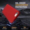 71TpNkIw6VL._AC_SL1500_ Miracase Ultra Slim Designed for iPhone SE Case 2022(3rd Gen)/iPhone SE 2020 Case(2nd Gen)/iPhone 7 Case/iPhone 8 Case with Screen Protector, Multi-Color Silicone Shockproof Phone Case(Glossy Red)