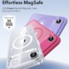 ESR for iPhone Air Case, Camera Control Cover, Compatible with MagSafe, Shockproof Military-Grade Protection, Magnetic Phone Case for iPhone Air, Classic Hybrid Case, Frosted Purple