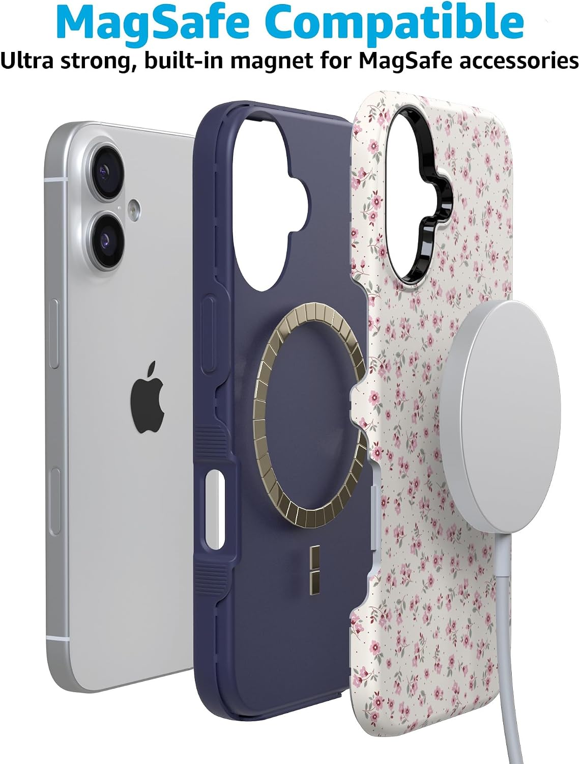 71UIDzLwmBL._AC_SL1500_ Casely iPhone 17 Case | Cottage Charm | Cottagecore | Bold Protective Design | Compatible with MagSafe