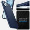 Spigen Liquid Air Designed for iPhone 15 Plus Case (2023) [Military-Grade Protection] - Navy Blue