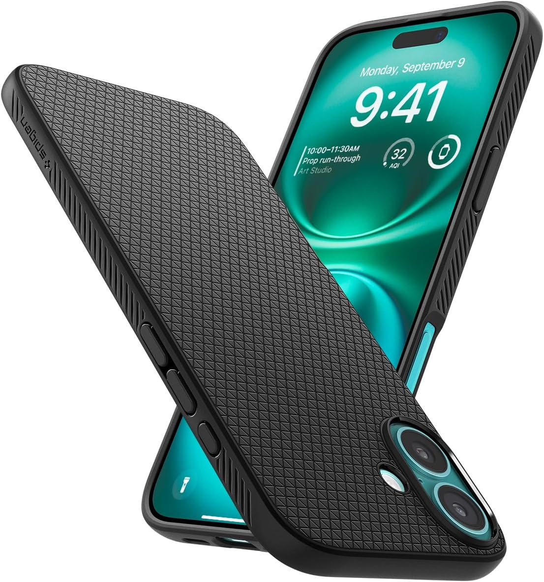 Spigen Liquid Air Designed for iPhone 16 Case [NOT Compatible with MagSafe], [Military-Grade Protection] - Matte Black