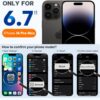 Miracase Magnetic for iPhone 14 Pro Max Case, [Soft Anti-Scratch Microfiber Lining], Compatible with MagSafe, Silicone Shockproof Protection Phone Case for iPhone 14 Pro Max,Black