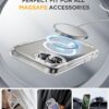 Miracase for iPhone 16 Pro Max Case 6.9'', [Bubble Free] Full-Body Bumper Phone case with Built-in Full Glass Screen &Lens Protector,Compatible with MagSafe,Drop Proof 16 Pro Max Cover,Clear