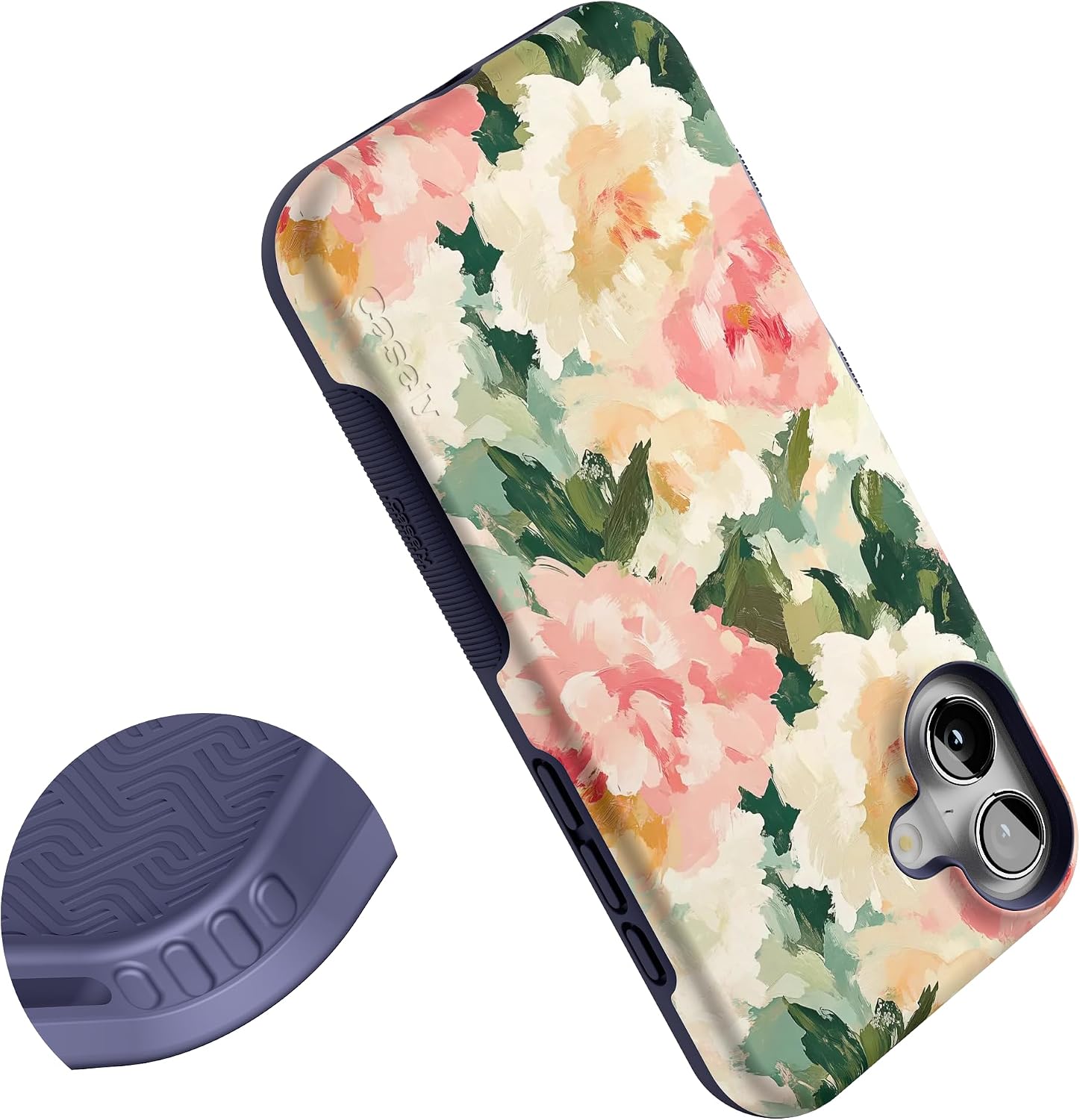 71WN4o3jTEL._AC_SL1500_ Casely iPhone 16 Plus Case | The Garden Room | Painted Petals | Bold Protective Design | Compatible with MagSafe