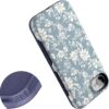 71WgxD9R7rL._AC_SL1500_ Casely iPhone 16e Case | Afternoon Tea | Blue Floral | Bold Protective Design | Compatible with MagSafe