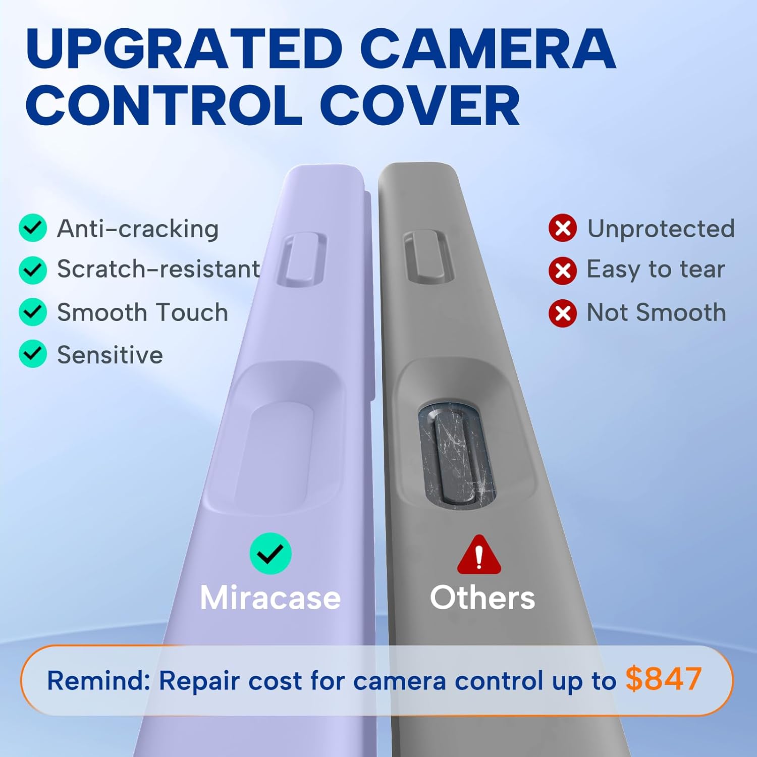 71WsLhwgML._AC_SL1500_ Miracase Magnetic for iPhone 17 Pro Case, Compatible with MagSafe, Integrated Silicone Camera Control Cover, 3.0mm Thicken Shockproof Drop Protection Phone Case for 17 Pro,Light Purple