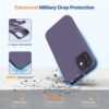 71X3CCoLmjL._AC_SL1500_ Miracase Compatible with iPhone 12 Case and iPhone 12 Pro Case, Liquid Silicone Gel Rubber Full Body Protection Shockproof Drop Protection Phone Case for iPhone 12/12 Pro 6.1 inch, Dark Purple