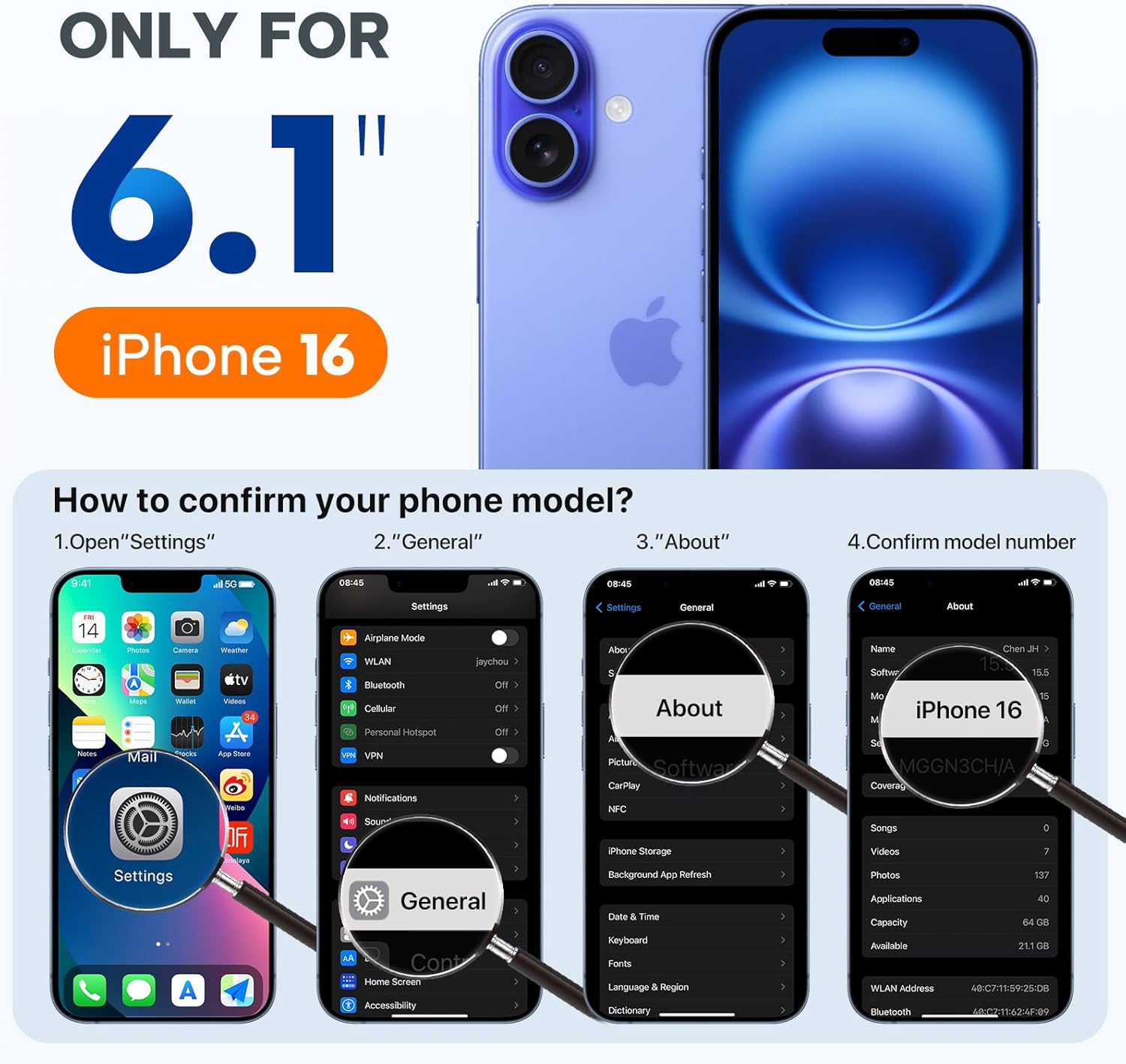 Miracase Compatible with iPhone 16 Case, [Soft Anti-Scratch Microfiber Lining], Compatible with MagSafe, Liquid Silicone Case Shockproof Drop Protection Phone Case for 16,Chocolate