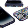 71XUvGXy-iL._AC_SL1500_ Casely iPhone 14 Pro Case | Full Bloom | Navy Floral | Bold Protective Design | Compatible with MagSafe
