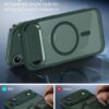 ESR for iPhone Air Case, Camera Control Cover, Compatible with MagSafe, Shockproof Military-Grade Protection, Magnetic Phone Case for iPhone Air, Classic Hybrid Case, Frosted Green