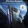 71XaQyiDUWL._AC_SL1500_ ESR for iPhone 17 Case, Camera Control Cover, Compatible with MagSafe, Shockproof Military-Grade Protection, Magnetic Phone Case for iPhone 17, Classic Hybrid Case, Clear Black