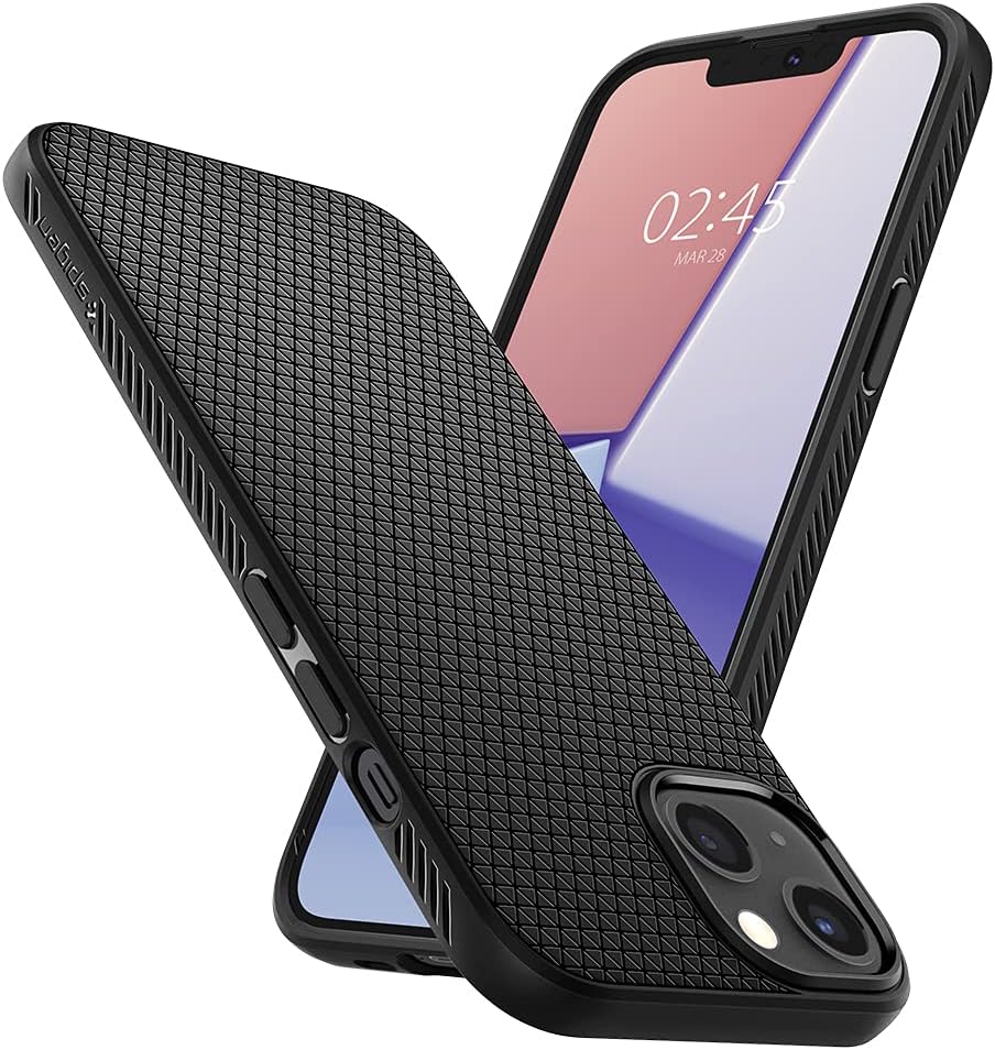 71Y7xO379L._AC_SL1000_ Spigen Liquid Air Designed for iPhone 13 Case (2021) - Matte Black