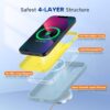 Miracase Designed for iPhone 13 Case, [Soft Anti-Scratch Microfiber Lining], Shockproof Liquid Silicone Rubber Phone Case Cover for 13 6.1 inch, Clove Purple