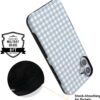Casely iPhone 16 Case | Pastel Picnic | Blue Gingham | Bold Protective Design | Compatible with MagSafe