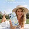 71aFiUjc6L._AC_SL1500_ ESR for iPhone 17 Case, Camera Control Cover, Compatible with MagSafe, Shockproof Military-Grade Protection, Magnetic Case for iPhone 17, Classic Hybrid, Tropical Paradise, Light Blue