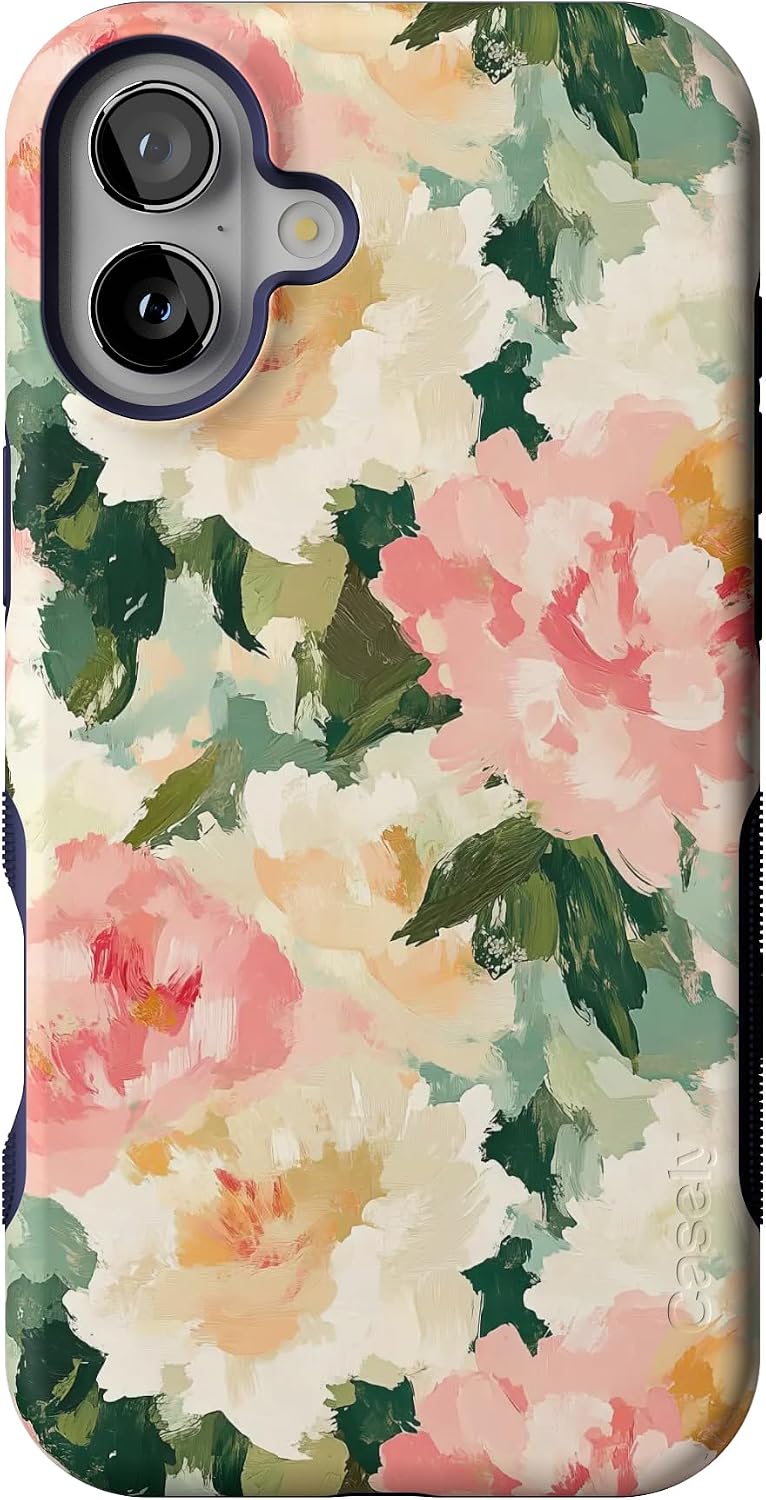 71aUAi0sW1L._AC_SL1500_ Casely iPhone 16 Plus Case | The Garden Room | Painted Petals | Bold Protective Design | Compatible with MagSafe