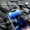 71b98OxZdQL._AC_SL1500_ Miracase Glass Series Designed for iPhone 14 Pro Max Case 6.7 Inch, Upgrade Full-Body Magnetic Case with Built-in 9H Tempered Glass Screen Protector, with Camera Lens Protector, Frosted Clear