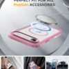 Miracase Magnetic for iPhone Air Case 6.5" [Compatible with MagSafe] Full-Body Phone Case with Built-in Glass Screen Protector & Camera Control,Drop Proof iPhone 17 Air Case Cover, Lilac