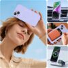 Miracase Magnetic for iPhone 14 Plus Case, [Soft Anti-Scratch Microfiber Lining], Compatible with MagSafe, Silicone Shockproof Protection Phone Case for iPhone 14 Plus,Light Purple