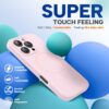 Miracase Magnetic for iPhone 16 Pro Max Case, [Soft Anti-Scratch Microfiber Lining], Compatible with MagSafe, Liquid Silicone Case Shockproof Drop Protection Phone Case for 16 ProMax,Sand Pink