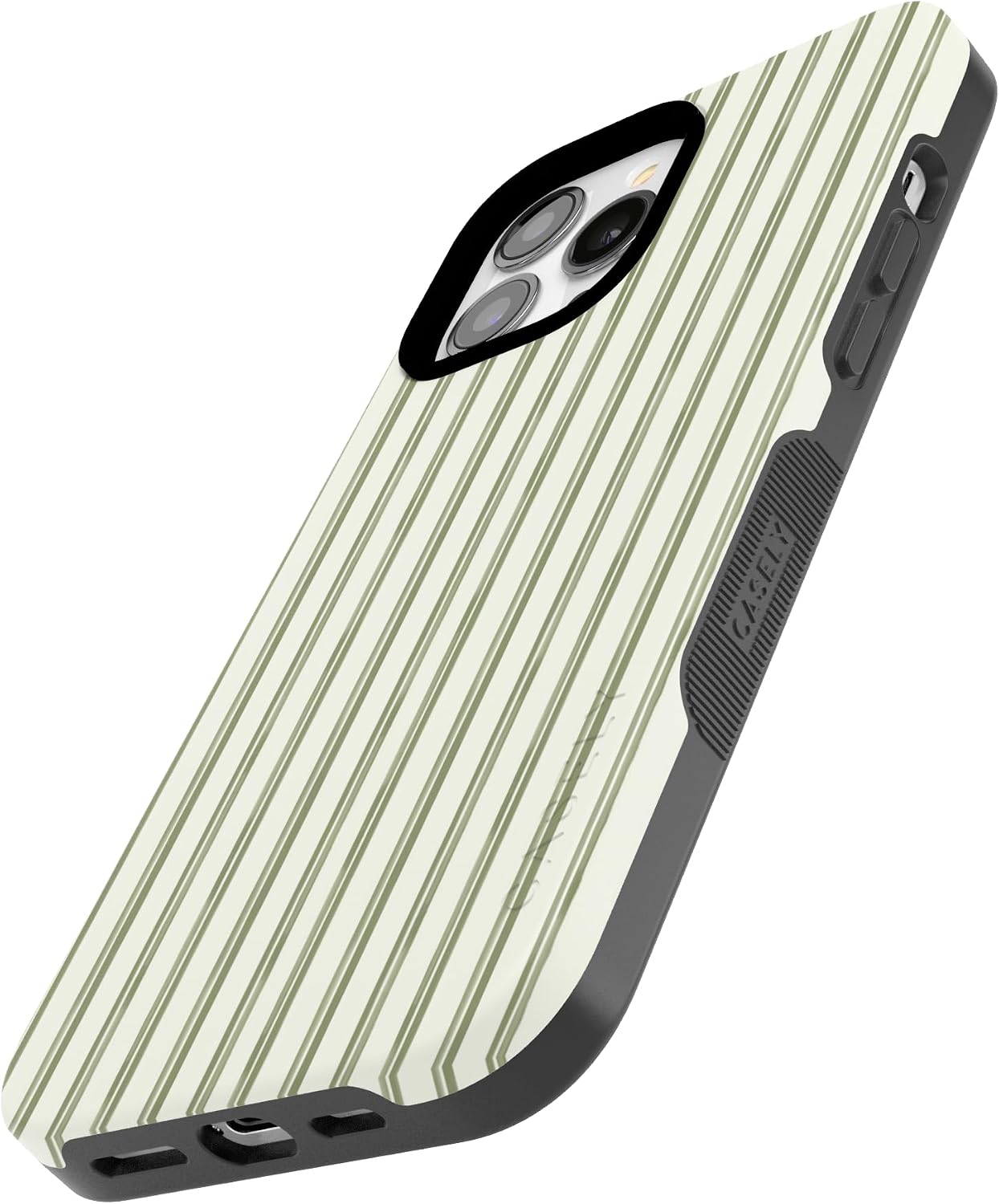 71eEAHPMj7L._AC_SL1500_ Casely iPhone 13 Pro Max Case | Linen Stripe | The Boyfriend Collection | Bold Protective Design | Compatible with MagSafe