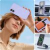 Miracase Magnetic for iPhone 17 Case, Compatible with MagSafe, Integrated Silicone Camera Control Cover, 3.0mm Thicken Shockproof Drop Protection Phone Case for 17,Light Purple