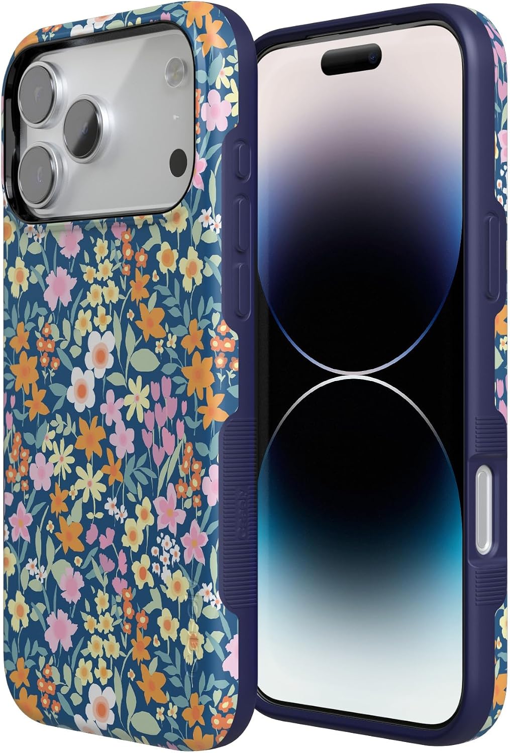 71eQ6vlXLZL._AC_SL1500_ Casely iPhone 17 Pro Case | Full Bloom | Navy Floral | Bold Protective Design | Compatible with MagSafe