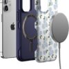 71eUsp4E7L._AC_SL1500_ Casely iPhone 12 Mini Case | Nantucket Cottage | Blue Hydrangea | Bold Protective Design | Compatible with MagSafe