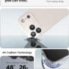 Spigen for iPhone 17 Pro Case, Liquid Air [TPU Covered Camera Control] [No Magnet Ring] [Military-Grade Protection] - Natural Titanium