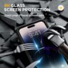 71ex8NC-XdL._AC_SL1500_ Miracase Glass Series Designed for iPhone 14 Pro Max Case 6.7 Inch, Upgrade Full-Body Magnetic Case with Built-in 9H Tempered Glass Screen Protector, with Camera Lens Protector, Magnetic Black
