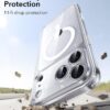 ESR for iPhone 17 Pro Max Case, Camera Control Cover, Compatible with MagSafe, Shockproof Military-Grade Protection, Magnetic Phone Case for iPhone 17 Pro Max, Classic Hybrid Case, Clear Shimmer