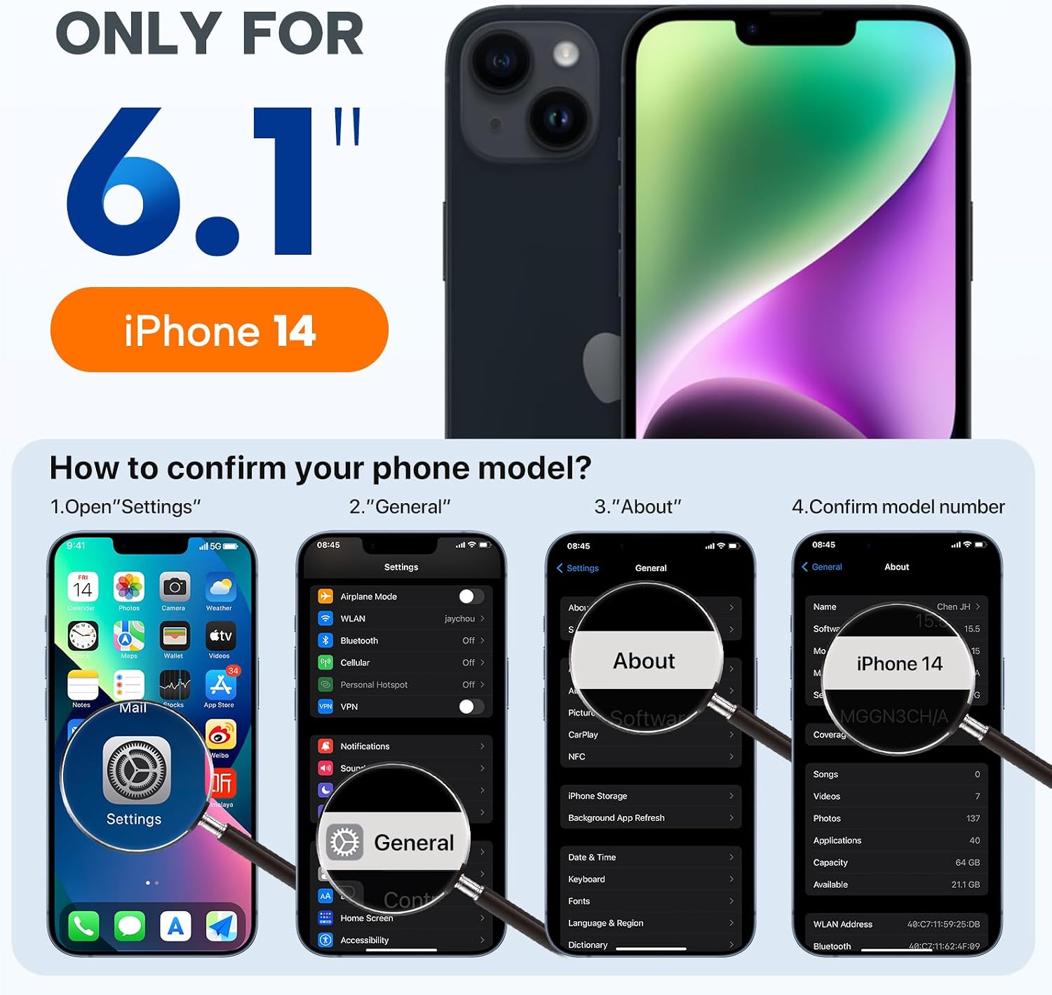 Miracase Designed for iPhone 14 Case, [Upgraded Enhanced Camera Protection], Shockproof Liquid Silicone Case with Microfiber Lining, 6.1 inch, Bean Grey