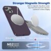 Miracase Magnetic for iPhone 12 Pro Max Case, [Soft Anti-Scratch Microfiber Lining], Compatible with MagSafe, Liquid Silicone Case Shockproof Drop Protection Phone Case for 12 ProMax,Dark Purple