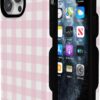 71fbBzrycL._AC_SL1500_ Casely iPhone 14 Pro Case | Pink Plaid | Sunday Best | Bold Protective Design | Compatible with MagSafe