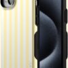 71fd-NHnlUL._AC_SL1500_ Casely iPhone 15 Case | Butter Yellow Stripes | Sunday Best | Bold Protective Design | Compatible with MagSafe