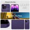 Spigen Liquid Air Designed for iPhone 14 Pro Max Case (2022) [Military-Grade Protection] - Deep Purple