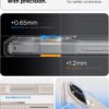 Spigen for iPhone 17 Case, Liquid Air [TPU Covered Camera Control] [No Magnet Ring] [Military-Grade Protection] - Natural Titanium
