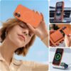 Miracase Compatible with iPhone 16 Case, [Soft Anti-Scratch Microfiber Lining], Compatible with MagSafe, Liquid Silicone Case Shockproof Drop Protection Phone Case for 16,Orange