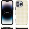 71h-QJiHOhL._AC_SL1500_ Casely iPhone 16 Pro Max Case | Pastel Picnic | Yellow Gingham | Bold Protective Design | Compatible with MagSafe