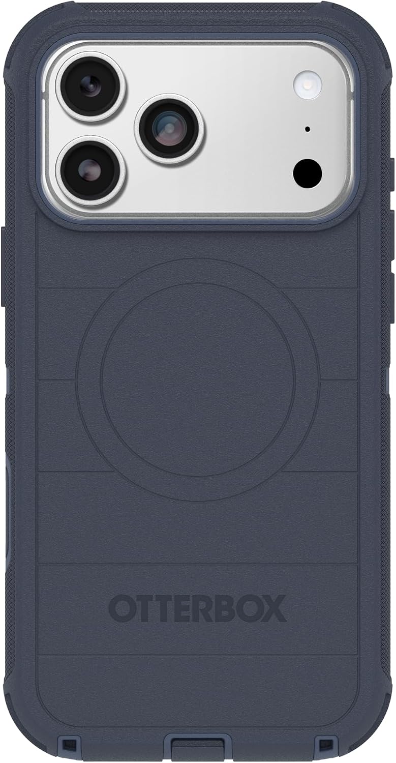 71hB5g7m35L._AC_SL1500_ OtterBox iPhone 17 Pro Max Defender Pro Series Case - Blue Sentiment - Tough, Rugged & Durable iPhone Case, Snaps on MagSafe