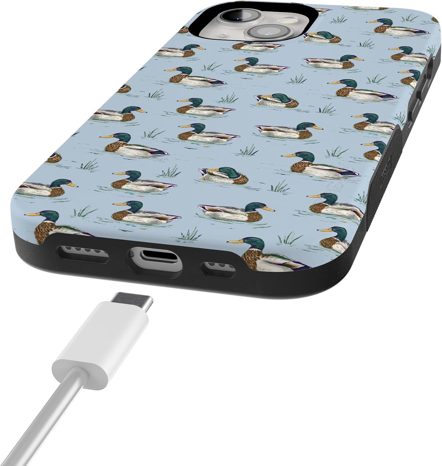 71hbX0mu-HL._AC_SL1500_ Casely iPhone 15 Plus Case | Blue Mallard & Co. | The Boyfriend Collection | Bold Protective Design | Compatible with MagSafe
