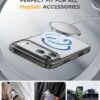 Miracase Magnetic for iPhone 17 Pro Case 6.3" [Compatible with MagSafe] Full-Body Phone Case with Built-in Glass Screen Protector & Camera Control,Drop Proof iPhone 17 Pro Cover, Clear Black