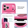 71iYdjaLxvL._AC_SL1500_ ESR for iPhone 17 Pro Case, Camera Control Cover, Compatible with MagSafe, Shockproof Military-Grade Protection, Magnetic Phone Case for iPhone 17 Pro, Classic Hybrid Case, Frosted Pink