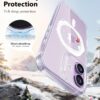71iozqyMMlL._AC_SL1500_ ESR for iPhone 17 Case, Camera Control Cover, Compatible with MagSafe, Shockproof Military-Grade Protection, Magnetic Phone Case for iPhone 17, Classic Hybrid Case, Santa Skater