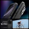 Spigen Liquid Air Designed for iPhone 16 Pro Case [NOT Compatible with MagSafe], [Military-Grade Protection] - Matte Black
