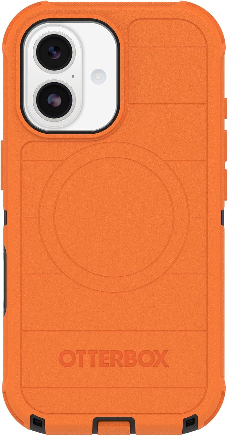 71izVZIuA5L._AC_SL1500_ OtterBox iPhone 17 Defender Pro Series Case - Blaze Orange - Tough, Rugged & Durable iPhone Case, Snaps on MagSafe